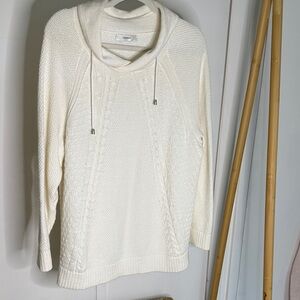 C J Banks Elegant Cream Women's Sweater size xl